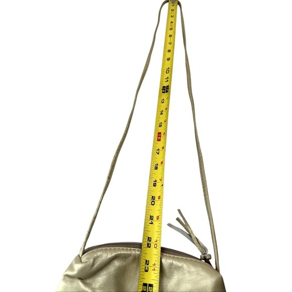 Paloma Picasso Gold Leather Crossbody Bag With Iconic X Logo & Zip Closure - Picture 12 of 12